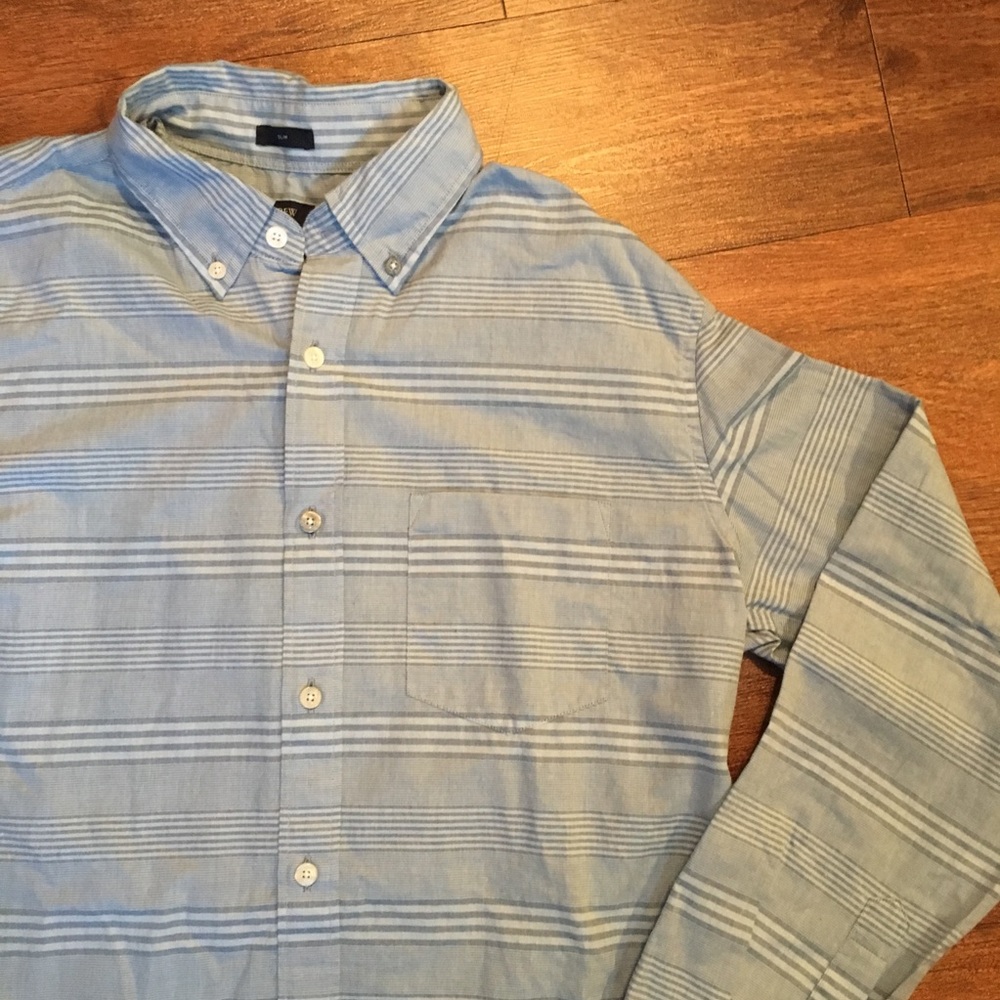 Men's J. Crew Slim Summer Plaid Button Down Medium